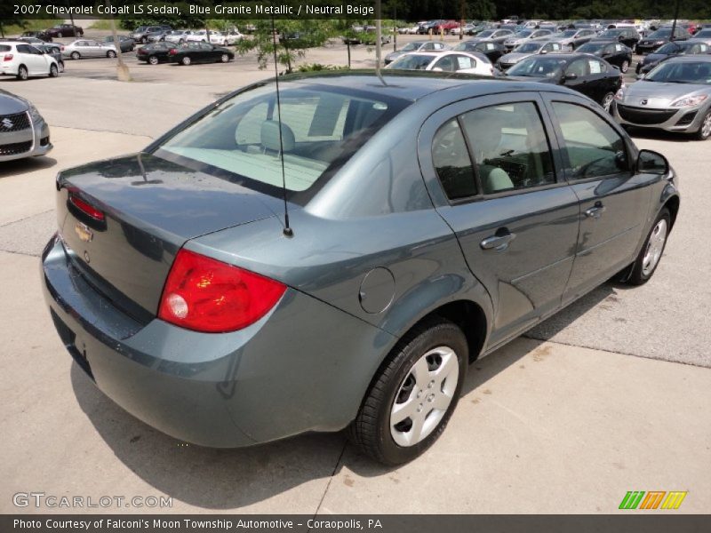 Blue Granite Metallic / Neutral Beige 2007 Chevrolet Cobalt LS Sedan