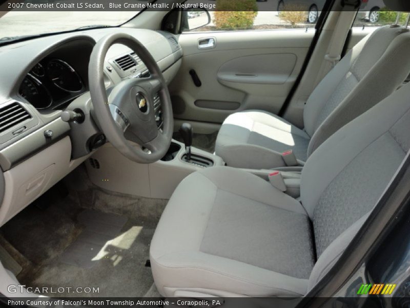 Blue Granite Metallic / Neutral Beige 2007 Chevrolet Cobalt LS Sedan