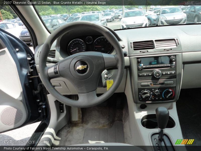 Blue Granite Metallic / Neutral Beige 2007 Chevrolet Cobalt LS Sedan