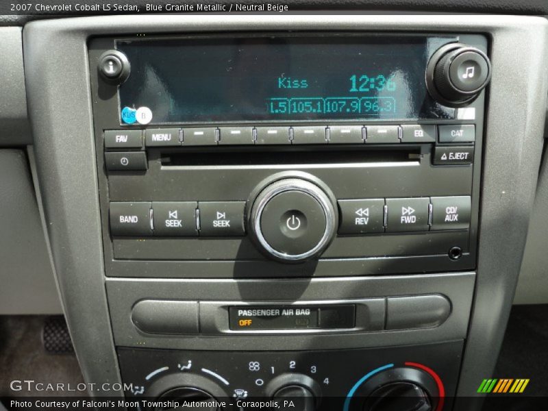 Blue Granite Metallic / Neutral Beige 2007 Chevrolet Cobalt LS Sedan