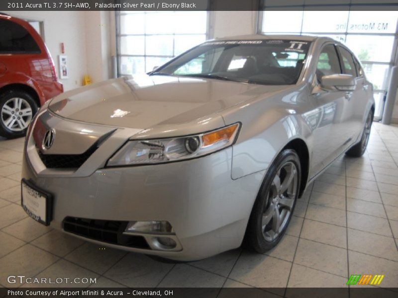 Paladium Silver Pearl / Ebony Black 2011 Acura TL 3.7 SH-AWD