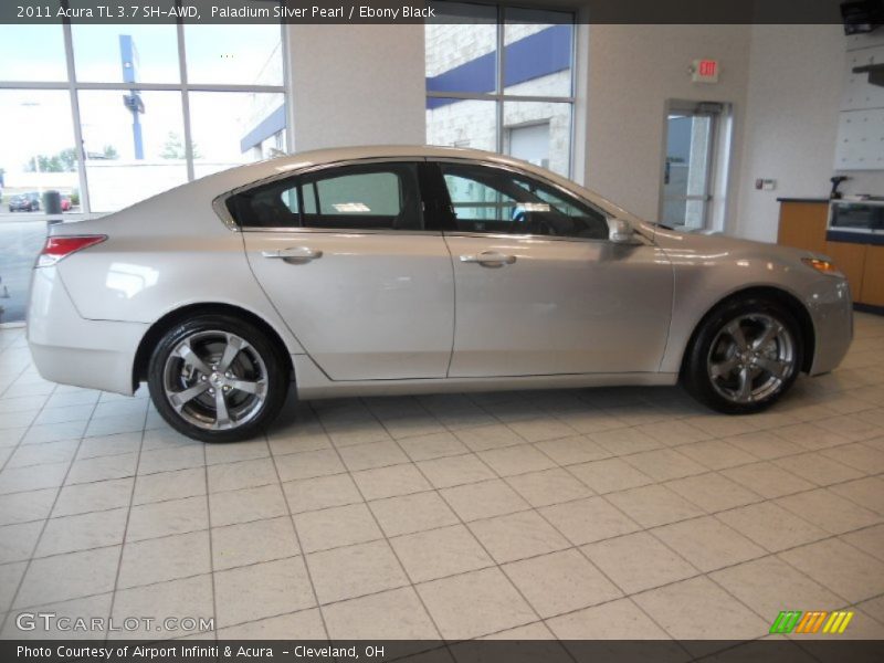 Paladium Silver Pearl / Ebony Black 2011 Acura TL 3.7 SH-AWD
