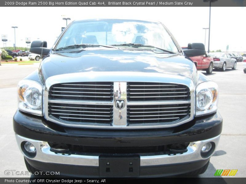 Brilliant Black Crystal Pearl / Medium Slate Gray 2009 Dodge Ram 2500 Big Horn Edition Quad Cab 4x4