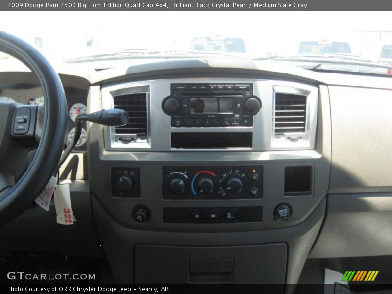 Brilliant Black Crystal Pearl / Medium Slate Gray 2009 Dodge Ram 2500 Big Horn Edition Quad Cab 4x4