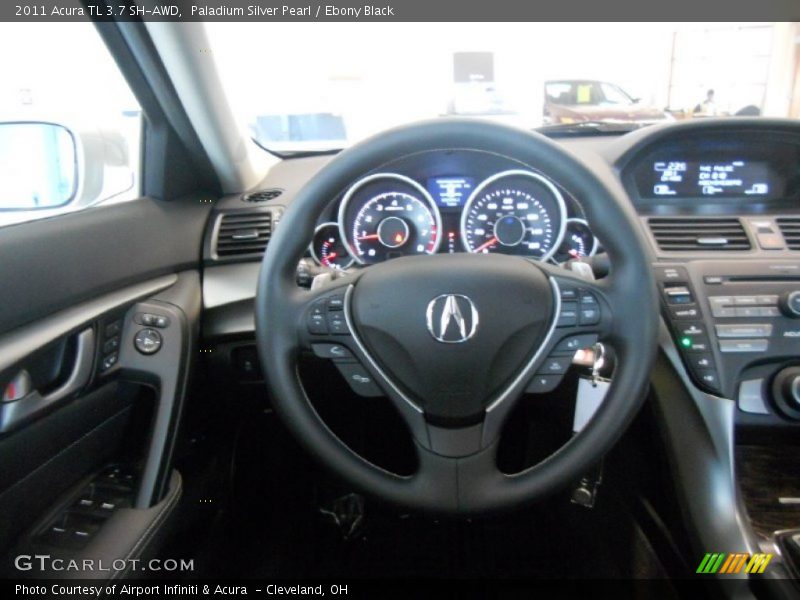 Paladium Silver Pearl / Ebony Black 2011 Acura TL 3.7 SH-AWD
