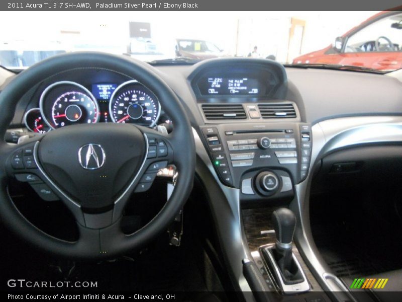 Paladium Silver Pearl / Ebony Black 2011 Acura TL 3.7 SH-AWD
