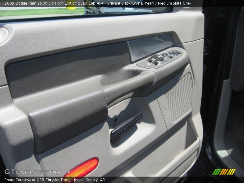 Brilliant Black Crystal Pearl / Medium Slate Gray 2009 Dodge Ram 2500 Big Horn Edition Quad Cab 4x4
