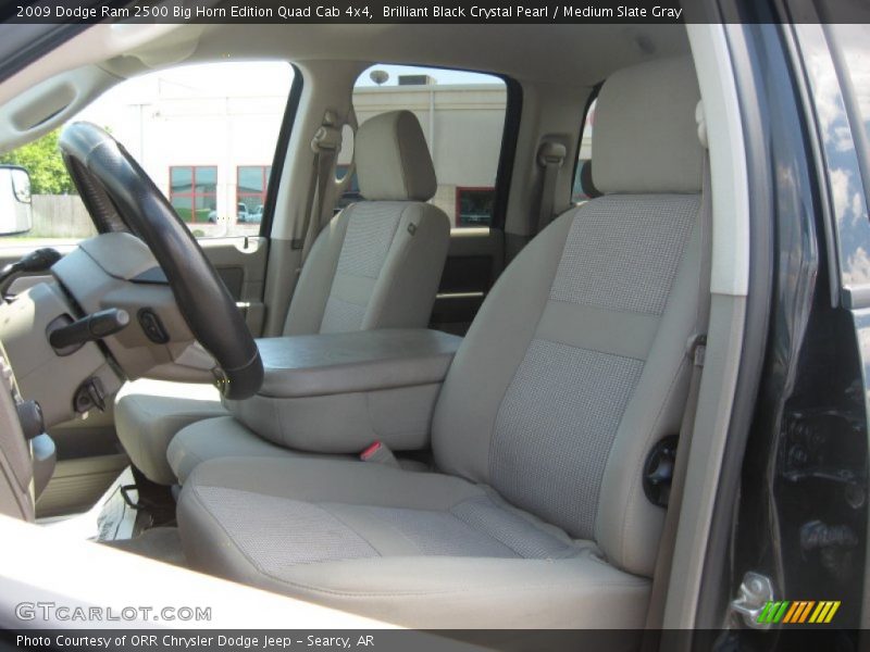 Brilliant Black Crystal Pearl / Medium Slate Gray 2009 Dodge Ram 2500 Big Horn Edition Quad Cab 4x4