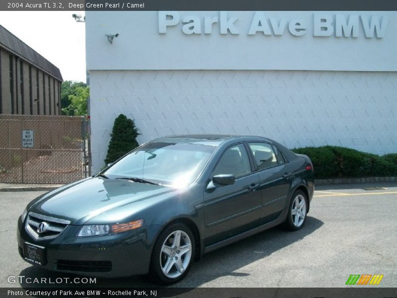 Deep Green Pearl / Camel 2004 Acura TL 3.2