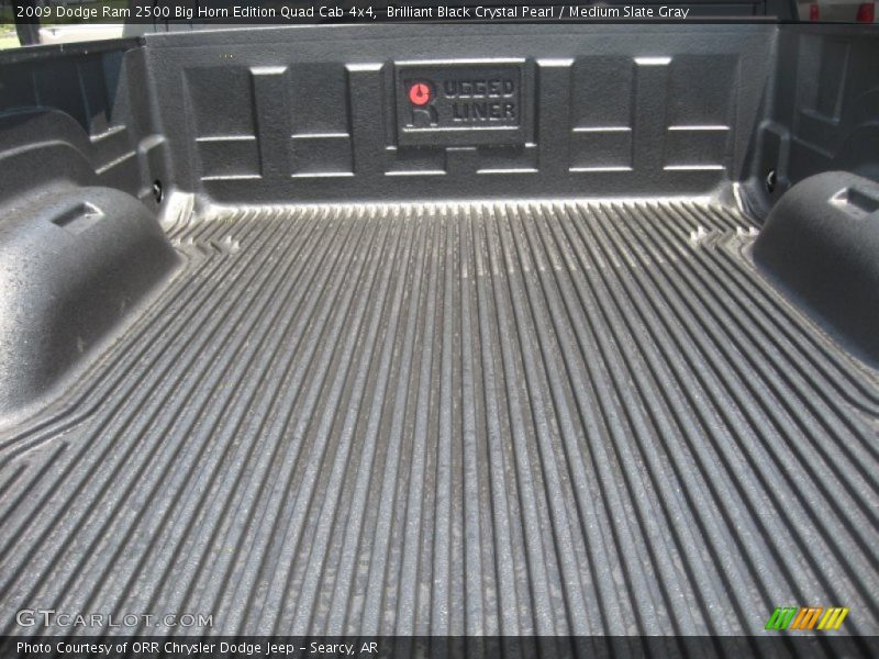 Brilliant Black Crystal Pearl / Medium Slate Gray 2009 Dodge Ram 2500 Big Horn Edition Quad Cab 4x4