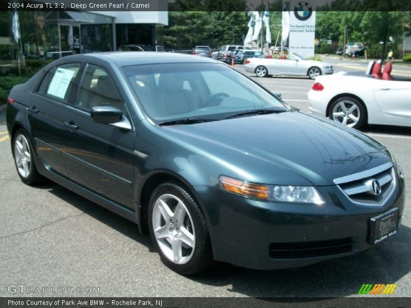 Deep Green Pearl / Camel 2004 Acura TL 3.2