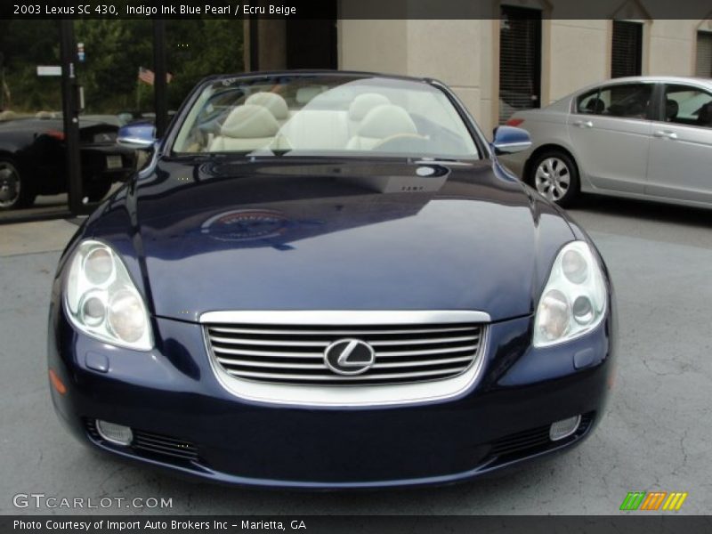 Indigo Ink Blue Pearl / Ecru Beige 2003 Lexus SC 430