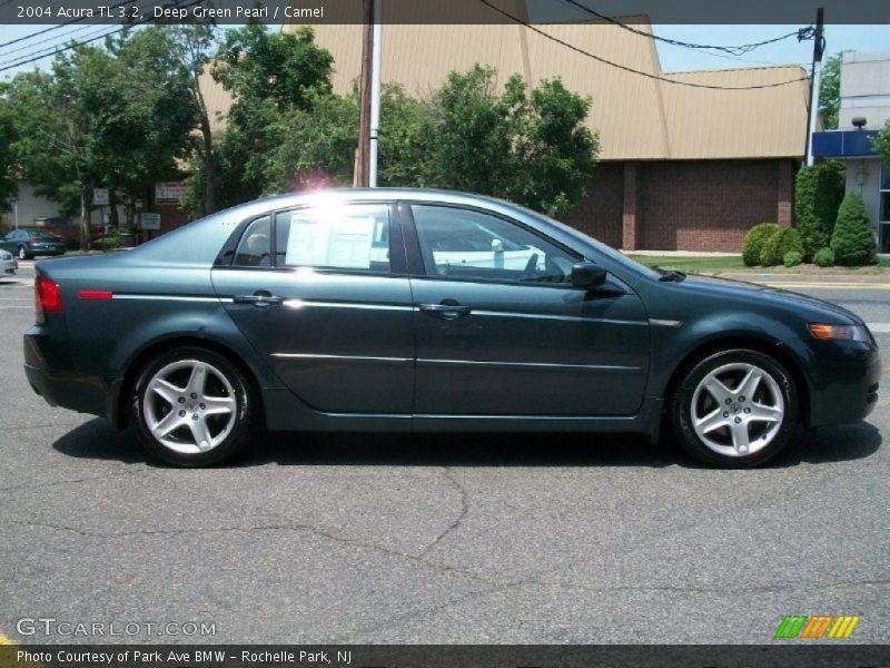 Deep Green Pearl / Camel 2004 Acura TL 3.2