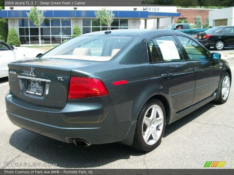 Deep Green Pearl / Camel 2004 Acura TL 3.2