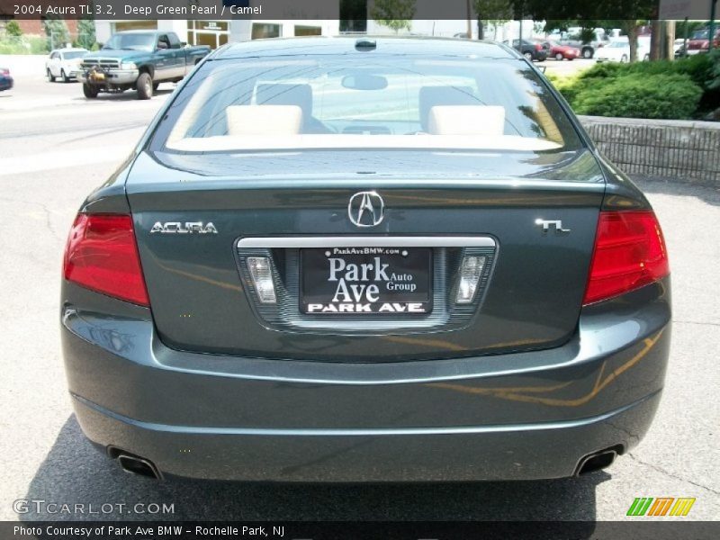 Deep Green Pearl / Camel 2004 Acura TL 3.2