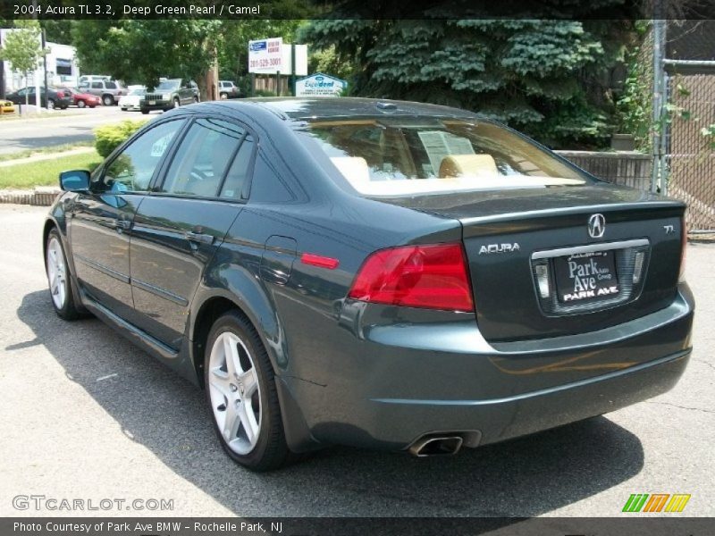 Deep Green Pearl / Camel 2004 Acura TL 3.2