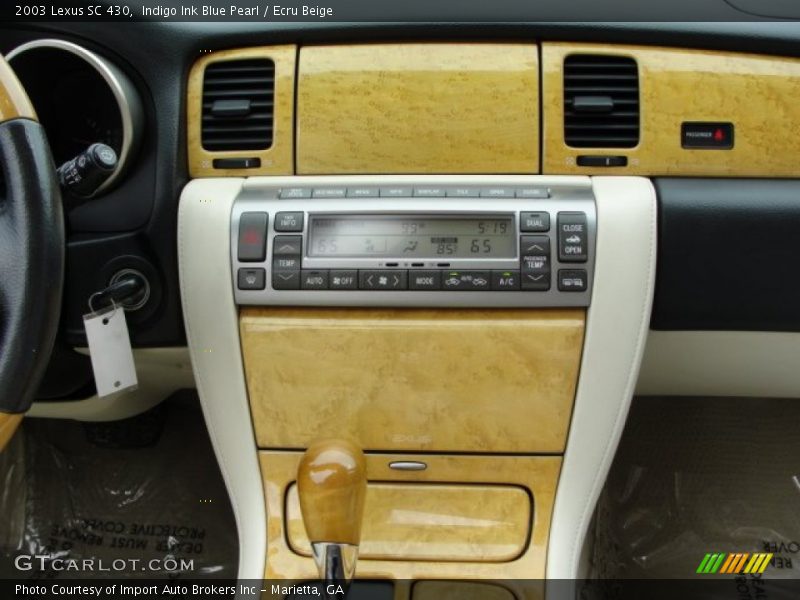 Indigo Ink Blue Pearl / Ecru Beige 2003 Lexus SC 430
