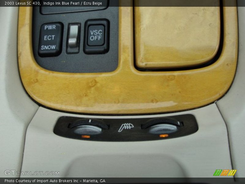 Indigo Ink Blue Pearl / Ecru Beige 2003 Lexus SC 430