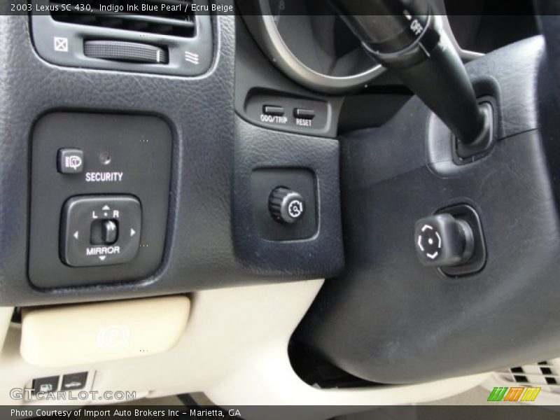 Indigo Ink Blue Pearl / Ecru Beige 2003 Lexus SC 430