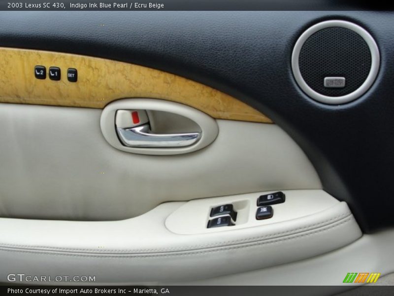 Indigo Ink Blue Pearl / Ecru Beige 2003 Lexus SC 430