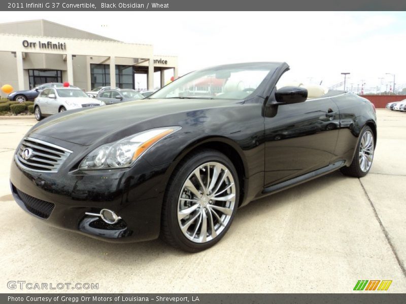 Black Obsidian / Wheat 2011 Infiniti G 37 Convertible