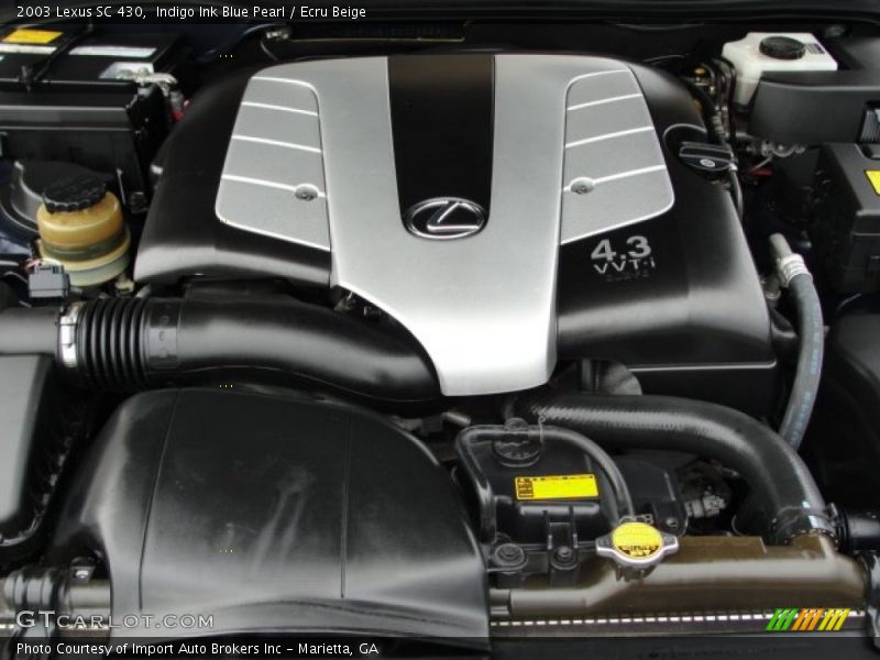 Indigo Ink Blue Pearl / Ecru Beige 2003 Lexus SC 430