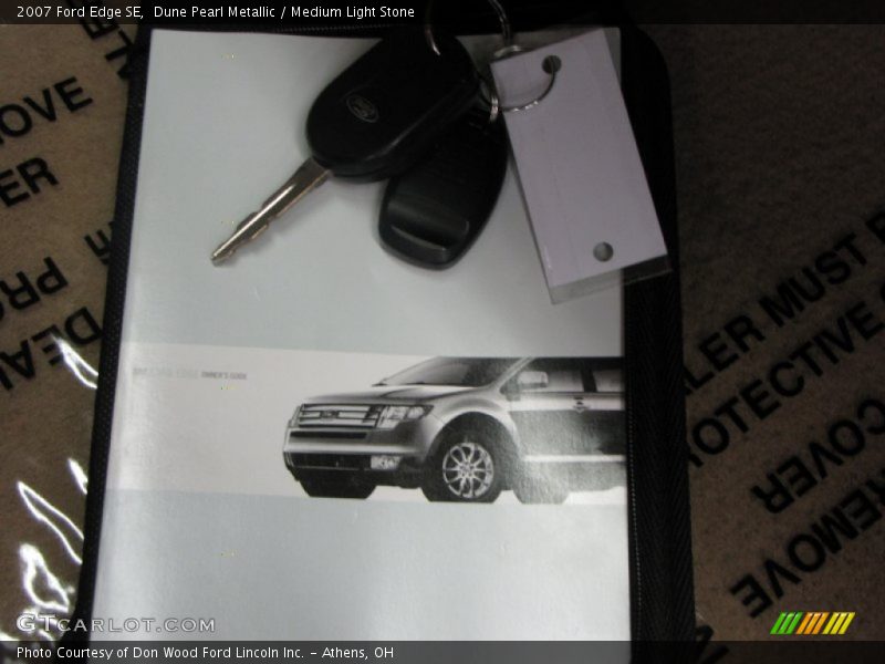 Dune Pearl Metallic / Medium Light Stone 2007 Ford Edge SE