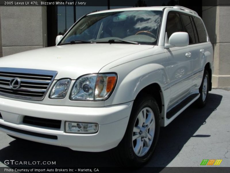 Blizzard White Pearl / Ivory 2005 Lexus LX 470