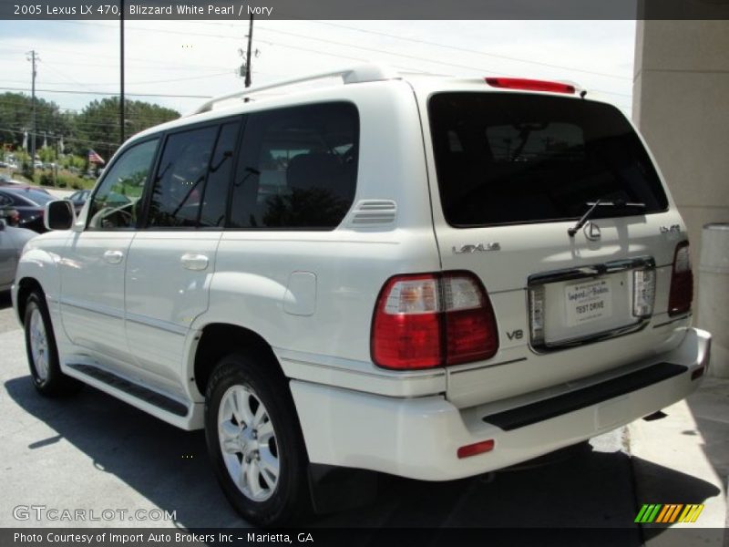 Blizzard White Pearl / Ivory 2005 Lexus LX 470