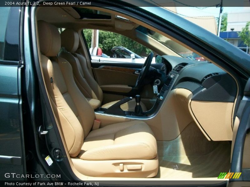 Deep Green Pearl / Camel 2004 Acura TL 3.2