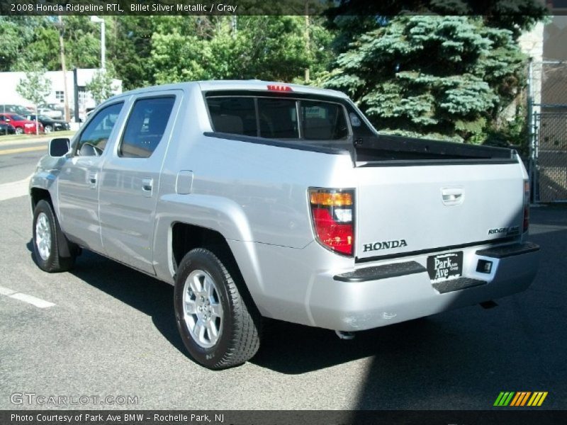 Billet Silver Metallic / Gray 2008 Honda Ridgeline RTL