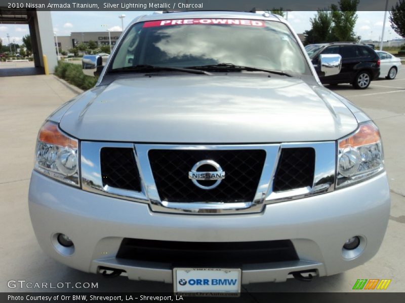 Silver Lightning Metallic / Charcoal 2010 Nissan Armada Titanium