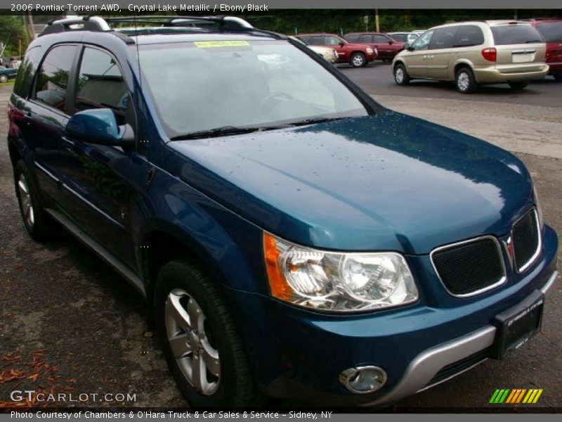 Crystal Lake Metallic / Ebony Black 2006 Pontiac Torrent AWD