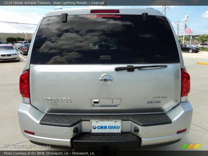 Silver Lightning Metallic / Charcoal 2010 Nissan Armada Titanium