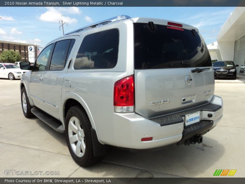 Silver Lightning Metallic / Charcoal 2010 Nissan Armada Titanium