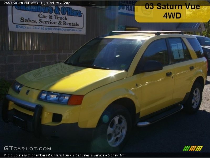 Light Yellow / Gray 2003 Saturn VUE AWD