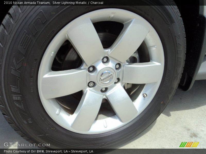 Silver Lightning Metallic / Charcoal 2010 Nissan Armada Titanium