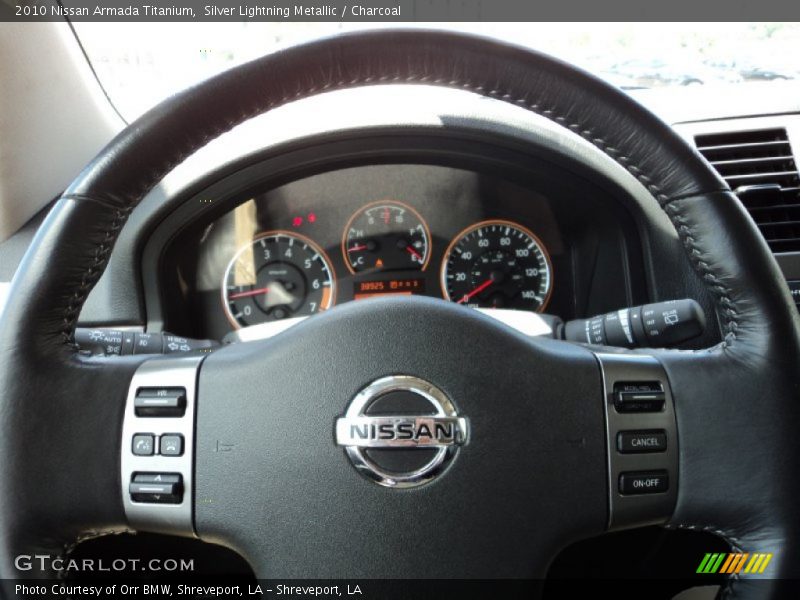 Silver Lightning Metallic / Charcoal 2010 Nissan Armada Titanium