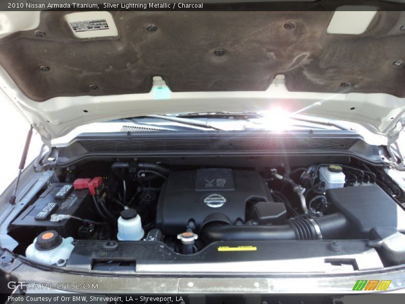 Silver Lightning Metallic / Charcoal 2010 Nissan Armada Titanium
