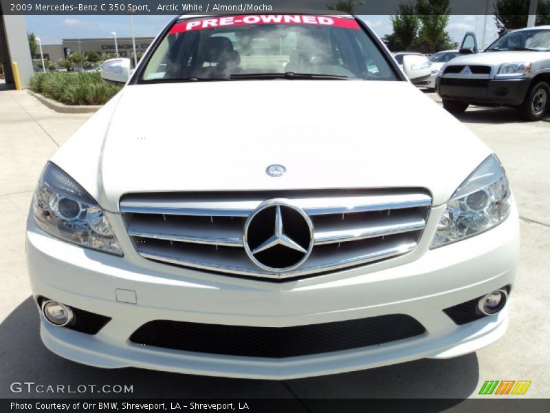Arctic White / Almond/Mocha 2009 Mercedes-Benz C 350 Sport