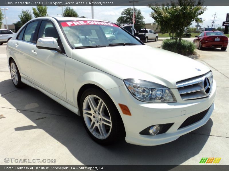 Arctic White / Almond/Mocha 2009 Mercedes-Benz C 350 Sport