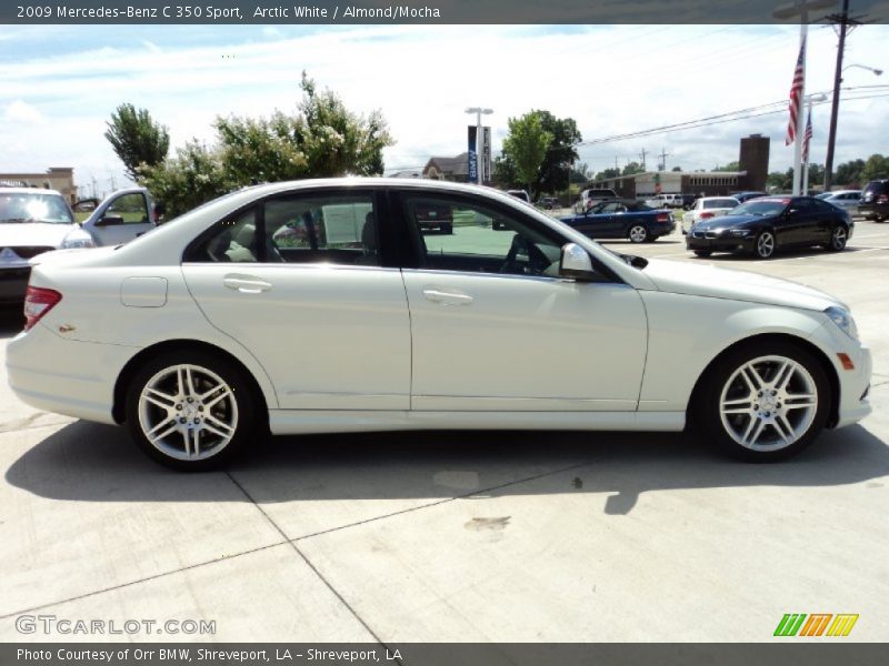 Arctic White / Almond/Mocha 2009 Mercedes-Benz C 350 Sport