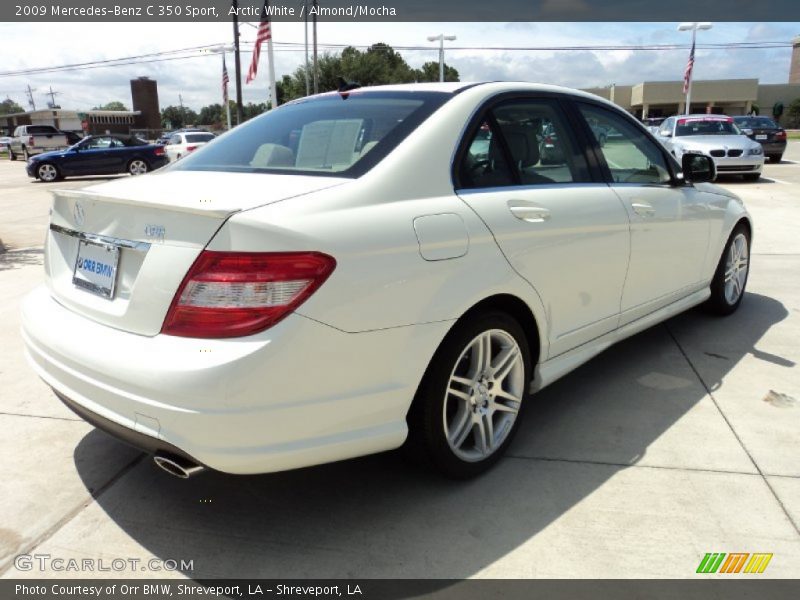 Arctic White / Almond/Mocha 2009 Mercedes-Benz C 350 Sport
