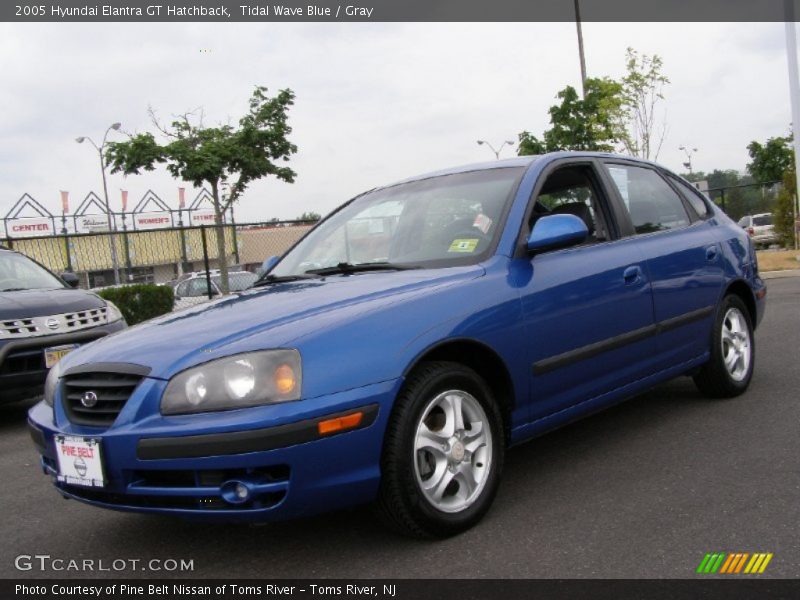 Tidal Wave Blue / Gray 2005 Hyundai Elantra GT Hatchback