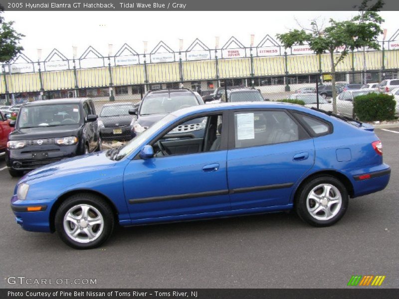 Tidal Wave Blue / Gray 2005 Hyundai Elantra GT Hatchback
