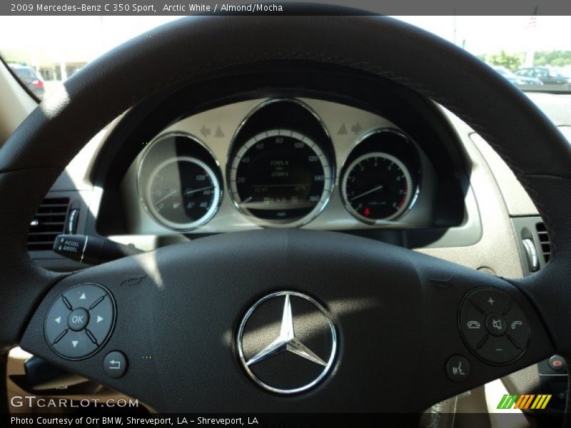 Arctic White / Almond/Mocha 2009 Mercedes-Benz C 350 Sport