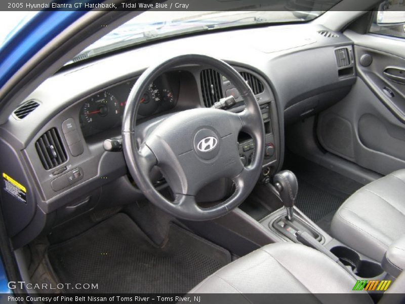 Tidal Wave Blue / Gray 2005 Hyundai Elantra GT Hatchback