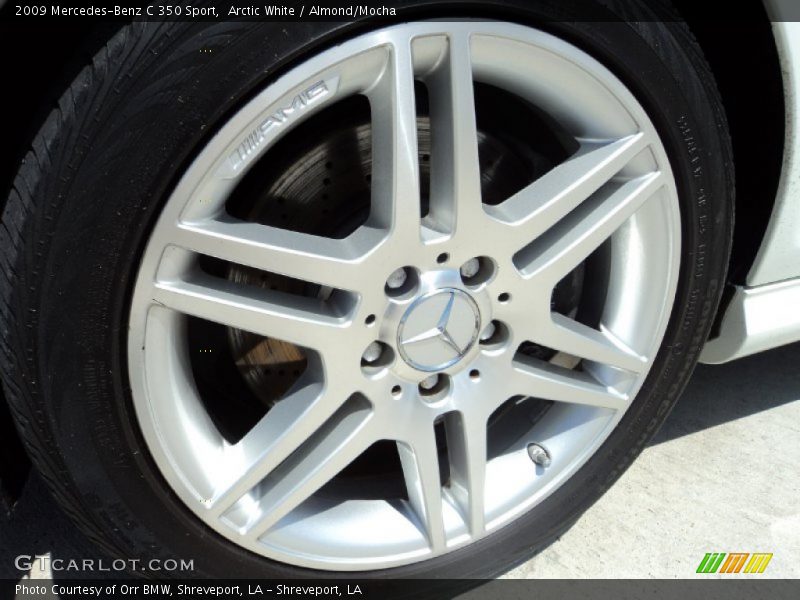 Arctic White / Almond/Mocha 2009 Mercedes-Benz C 350 Sport