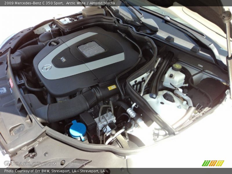 Arctic White / Almond/Mocha 2009 Mercedes-Benz C 350 Sport