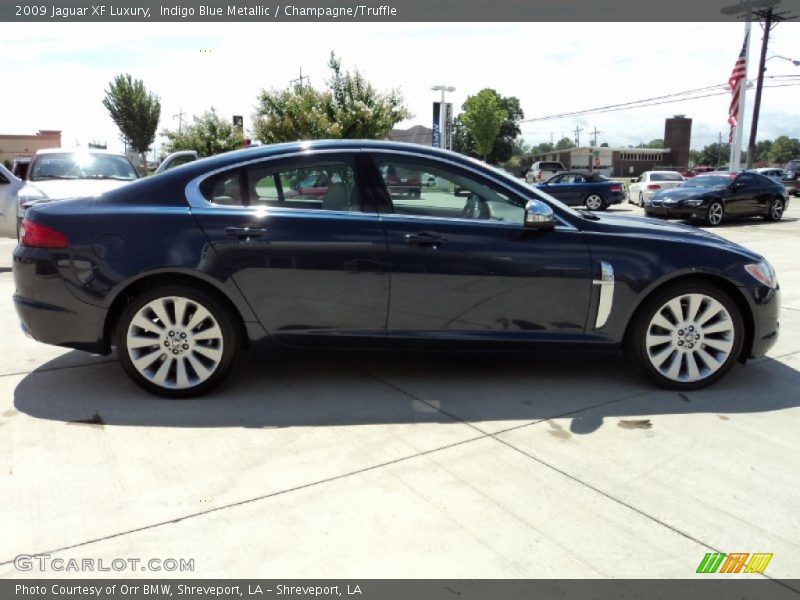 Indigo Blue Metallic / Champagne/Truffle 2009 Jaguar XF Luxury